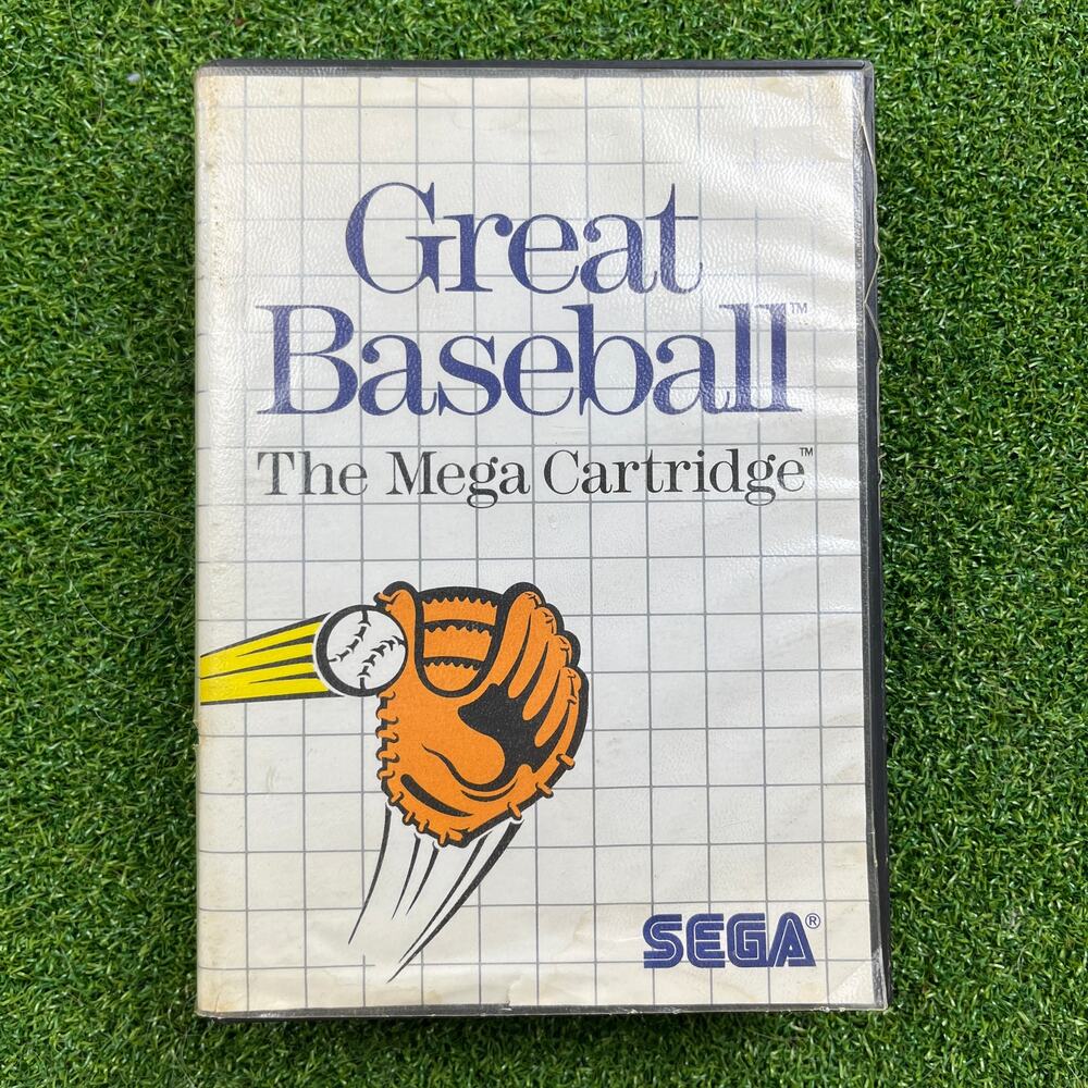 Great Baseball Sega Master System Rare Sports Video Game